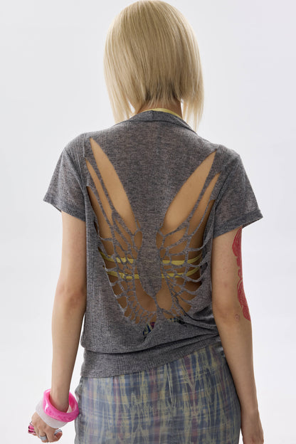Space Wing Cut-Out Top