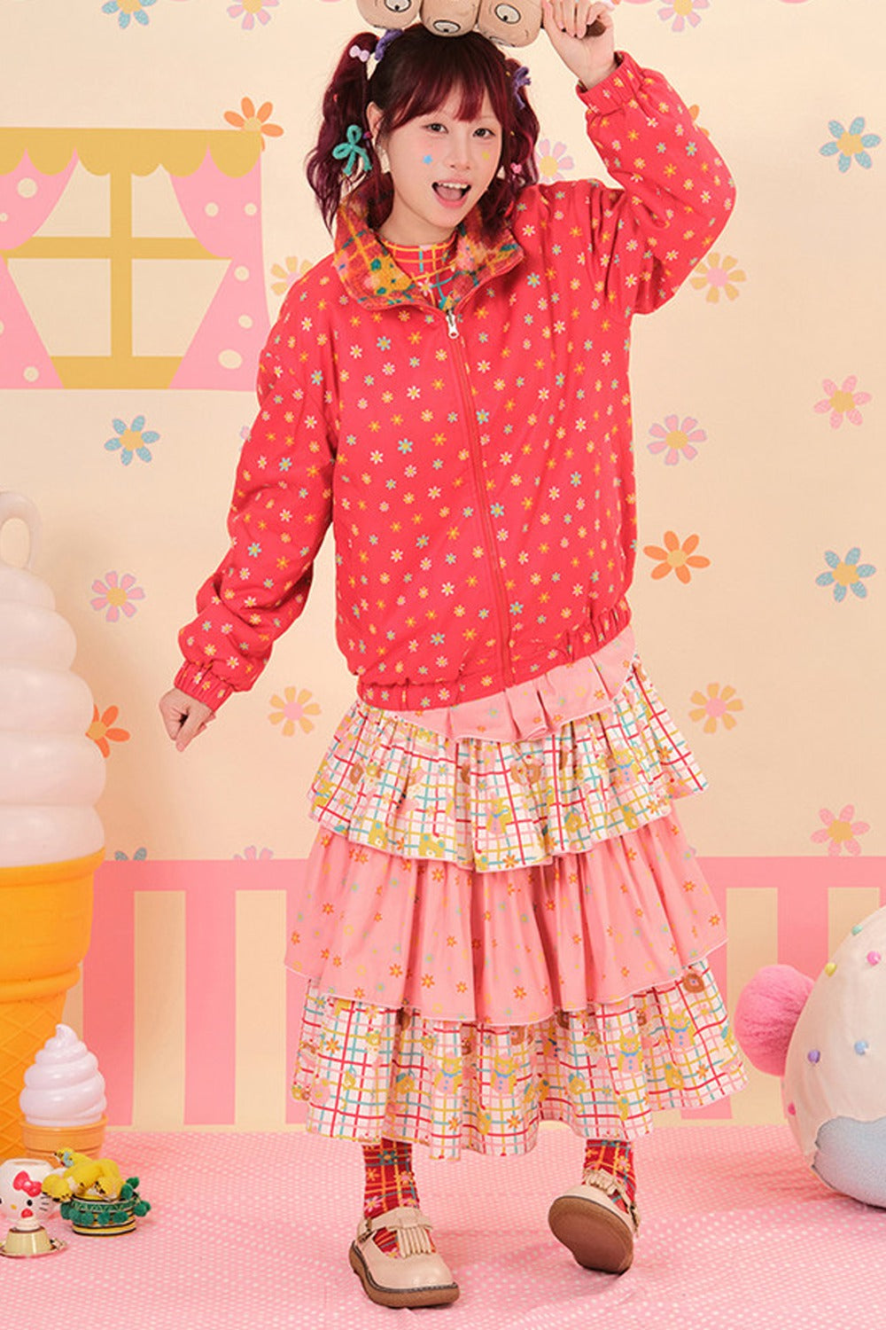 Showa Dessert House Wendbare Wolljacke
