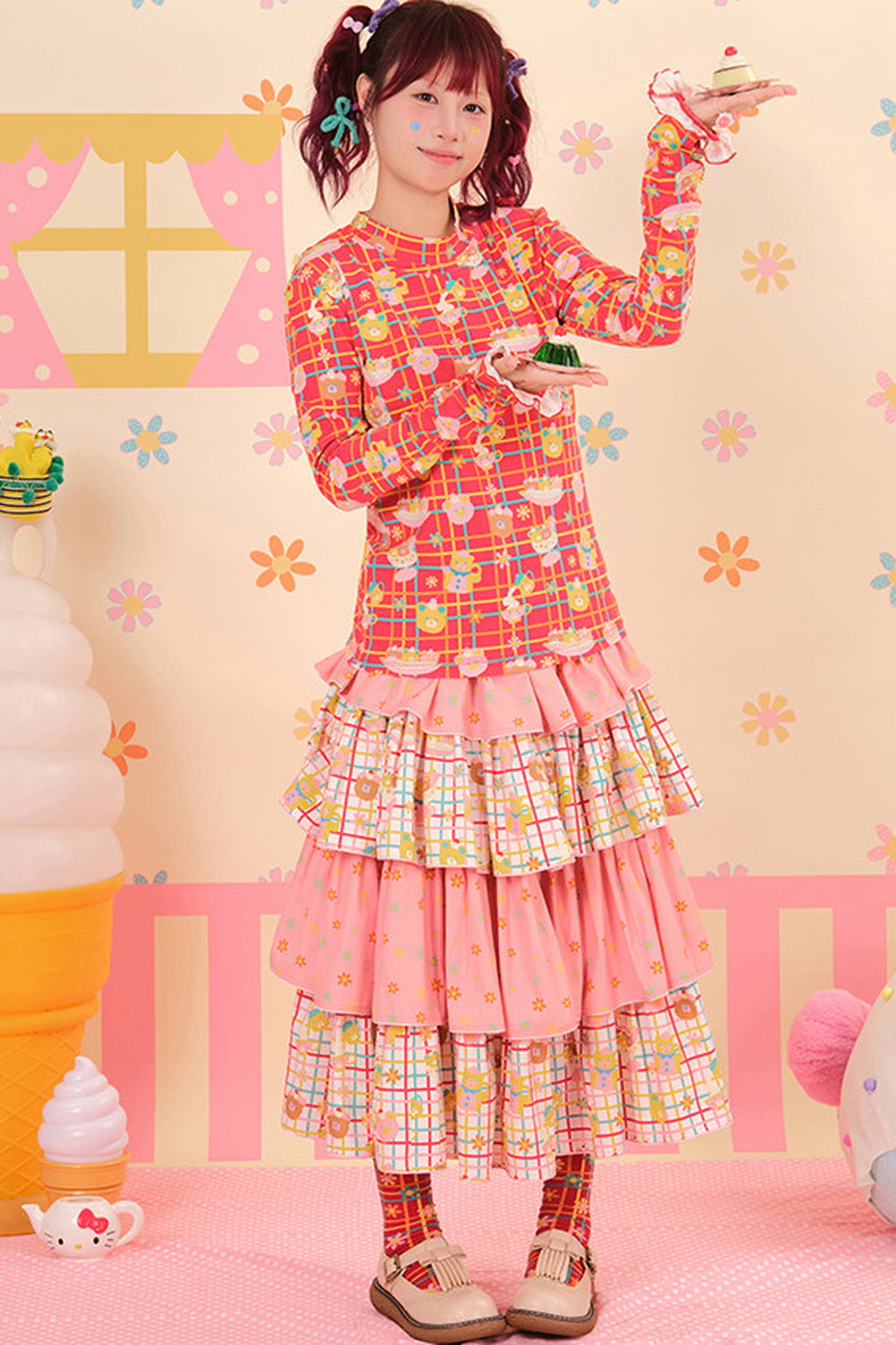 Showa Dessert House Stretch Knit Top