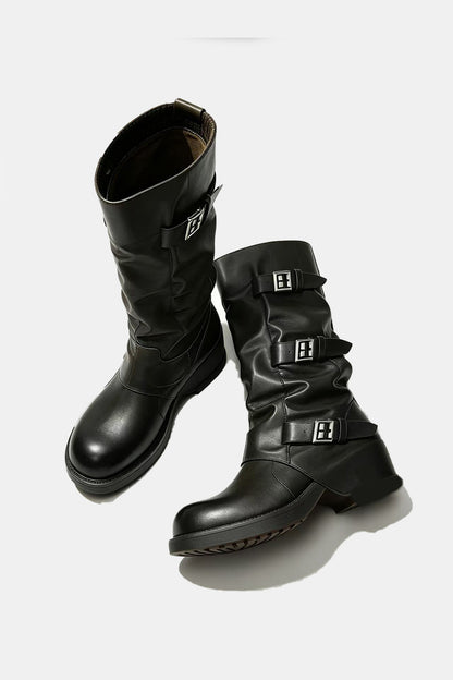 Western Cowboy Mid-High Boots