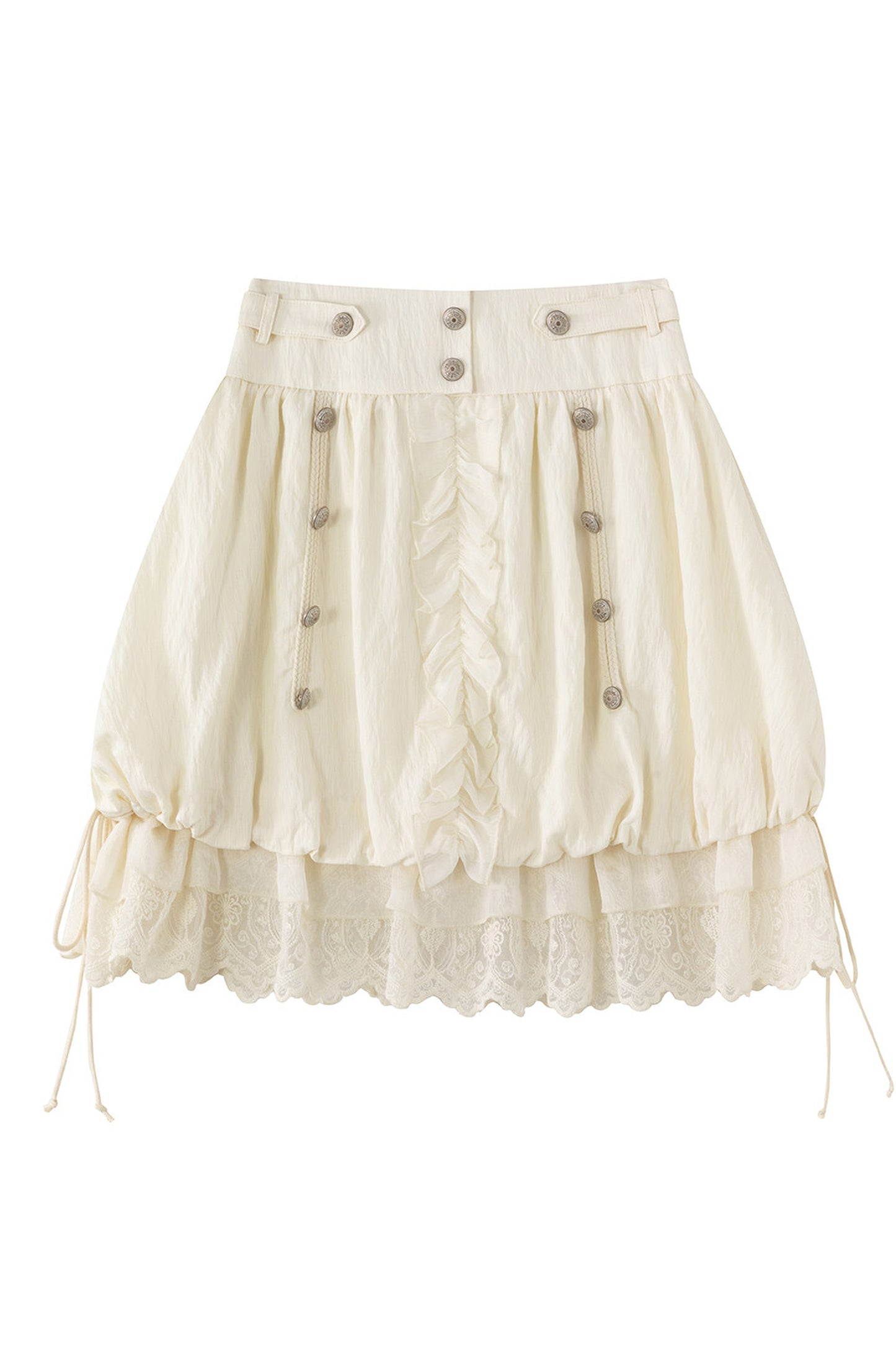 Chiffon Lace Floral Skirt