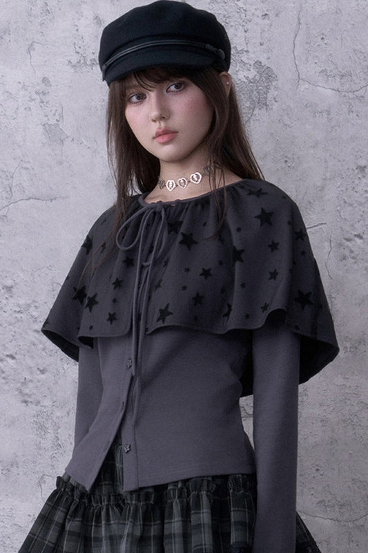 Star Shawl Cardigan Set