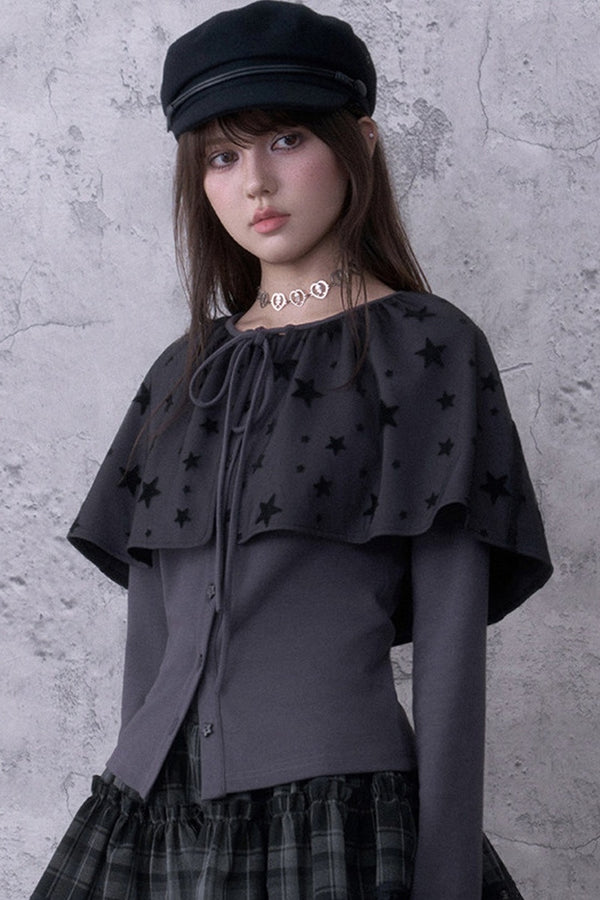 Star Shawl Cardigan Set