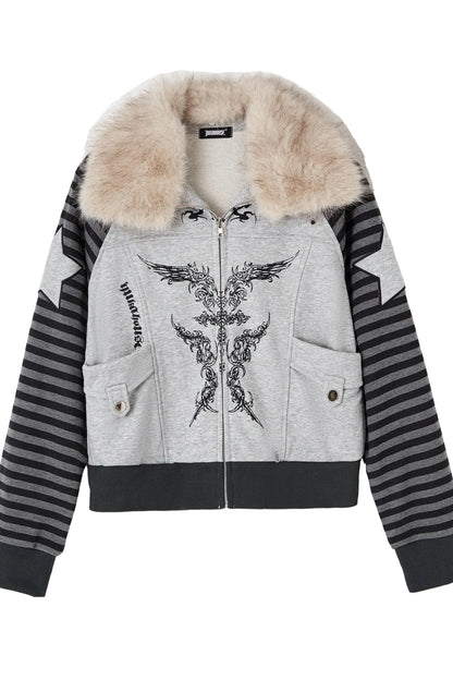 Gray Layered-Look Top