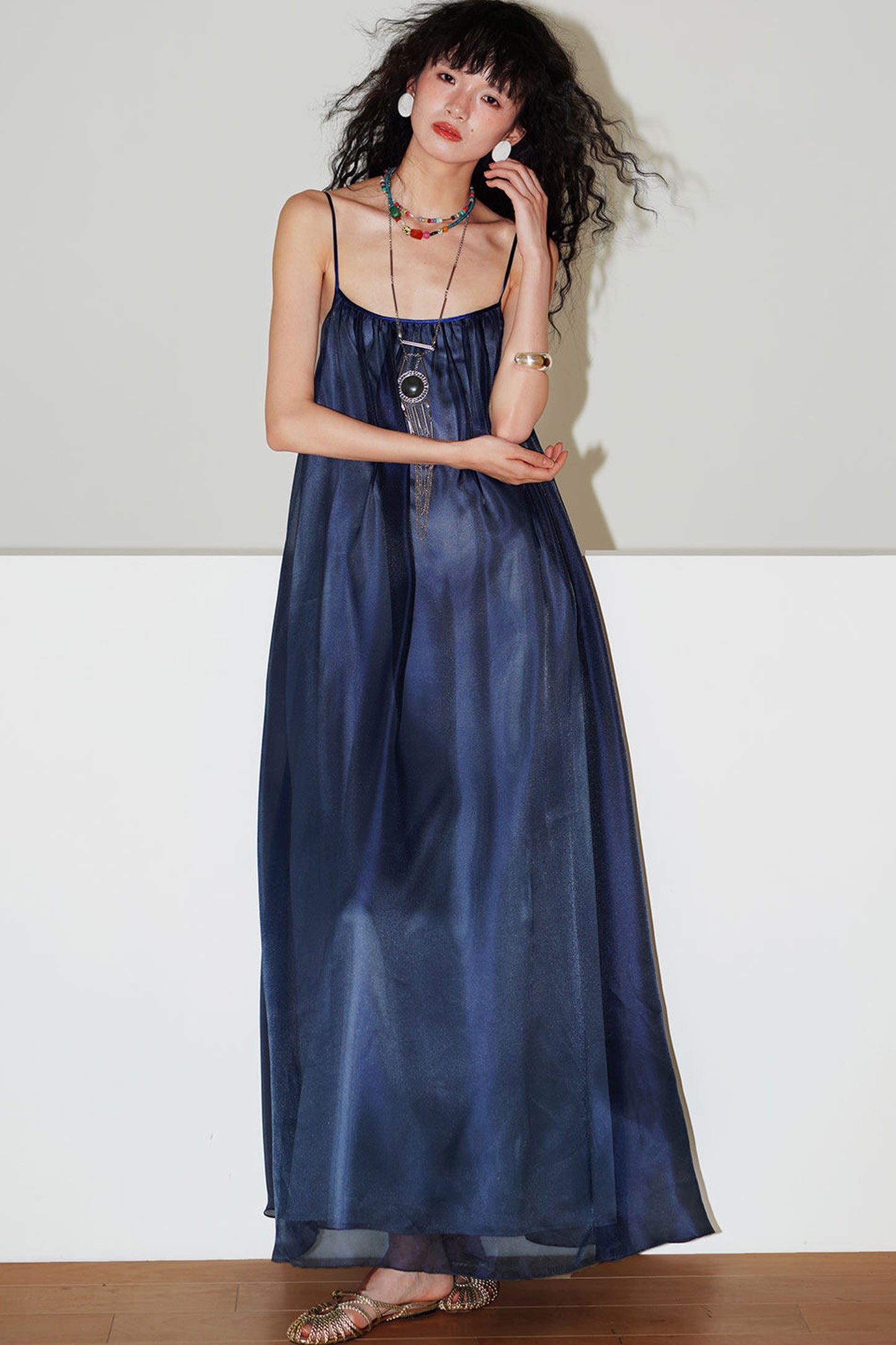 Pearlescent Gauze Dress Set