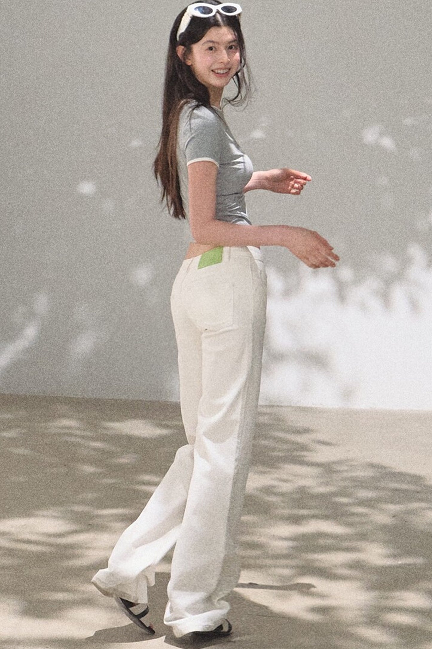 Color-Block Embroidered Summer Top