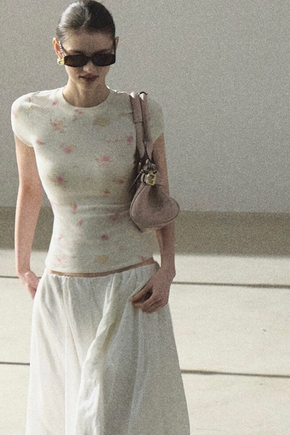 Lyocell Linen Texture A-Line Skirt