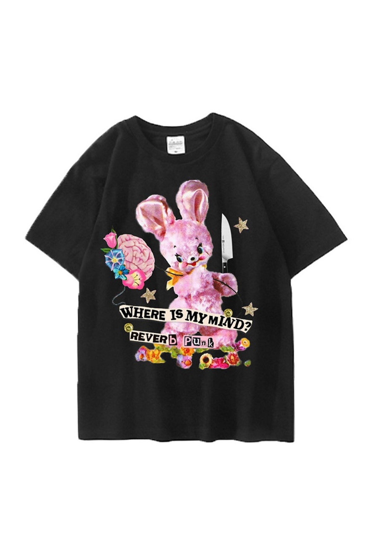 Echo Punk Collage Bear T-Shirt