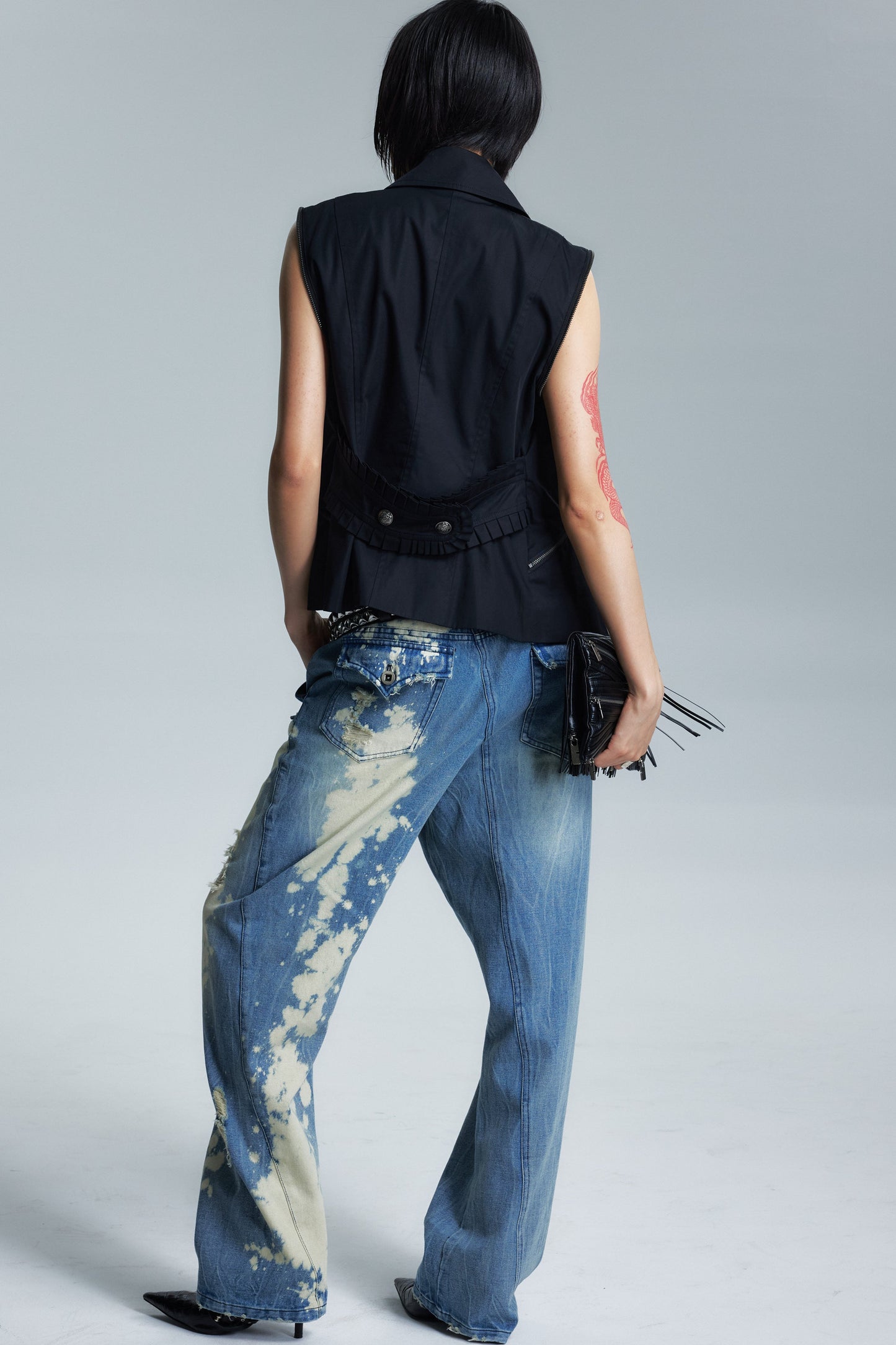 Space Lace Court Vest Jacket