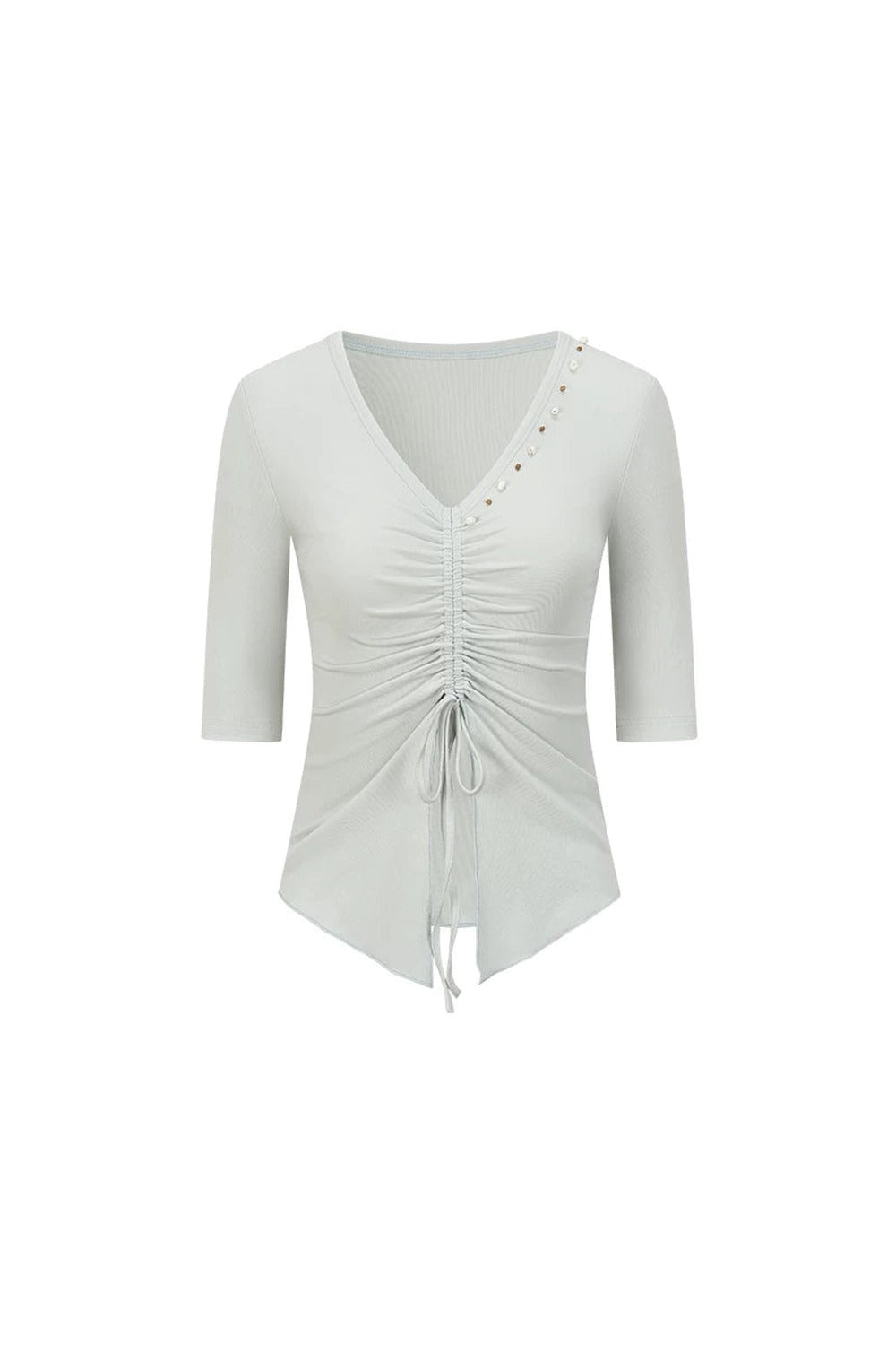 Misty Island Pearl Beaded T-Shirt