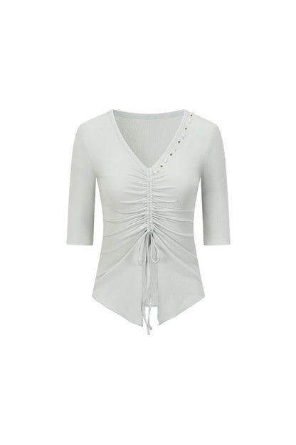 Misty Island Pearl Beaded T-Shirt