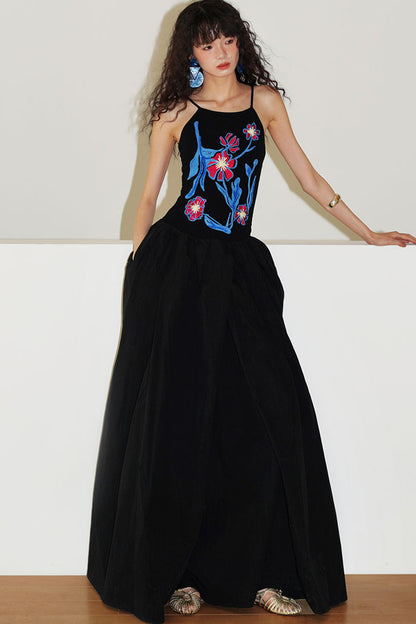 3D Embroidered Vacation Dress