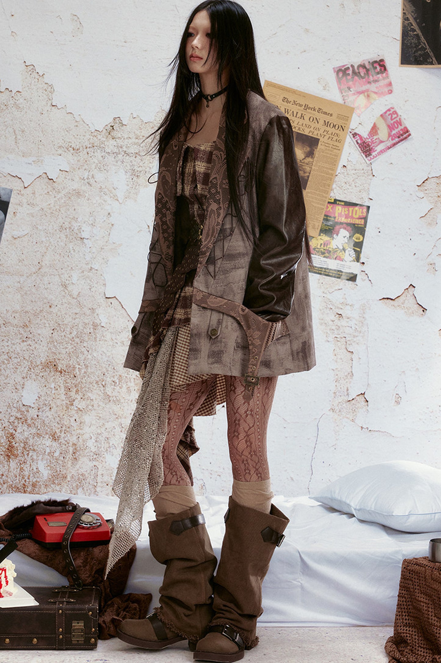 Retro Lace Bow Blazer