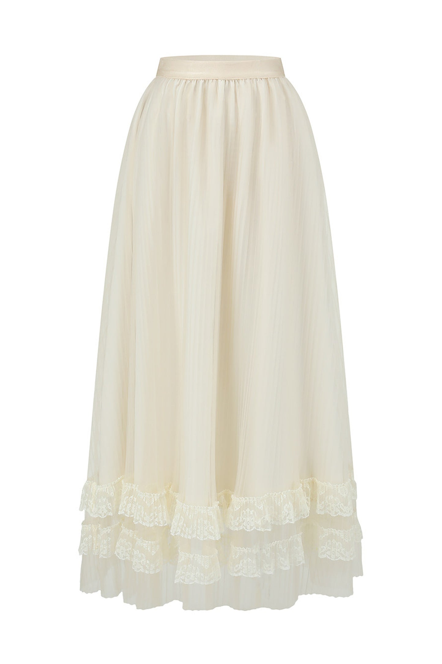 White Rose Fishbone Camisole and Skirt Set-Up