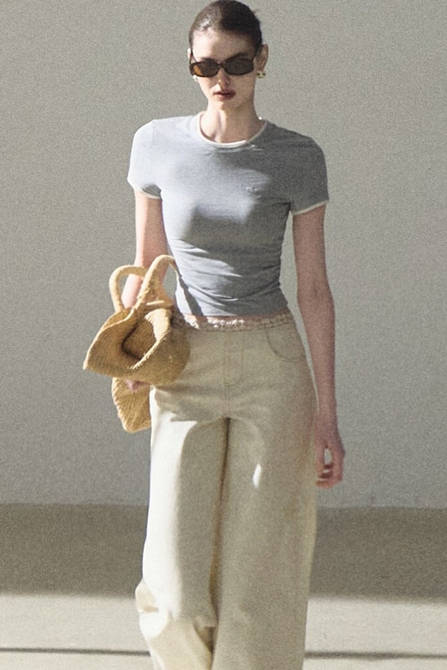 Color-Block Embroidered Summer Top