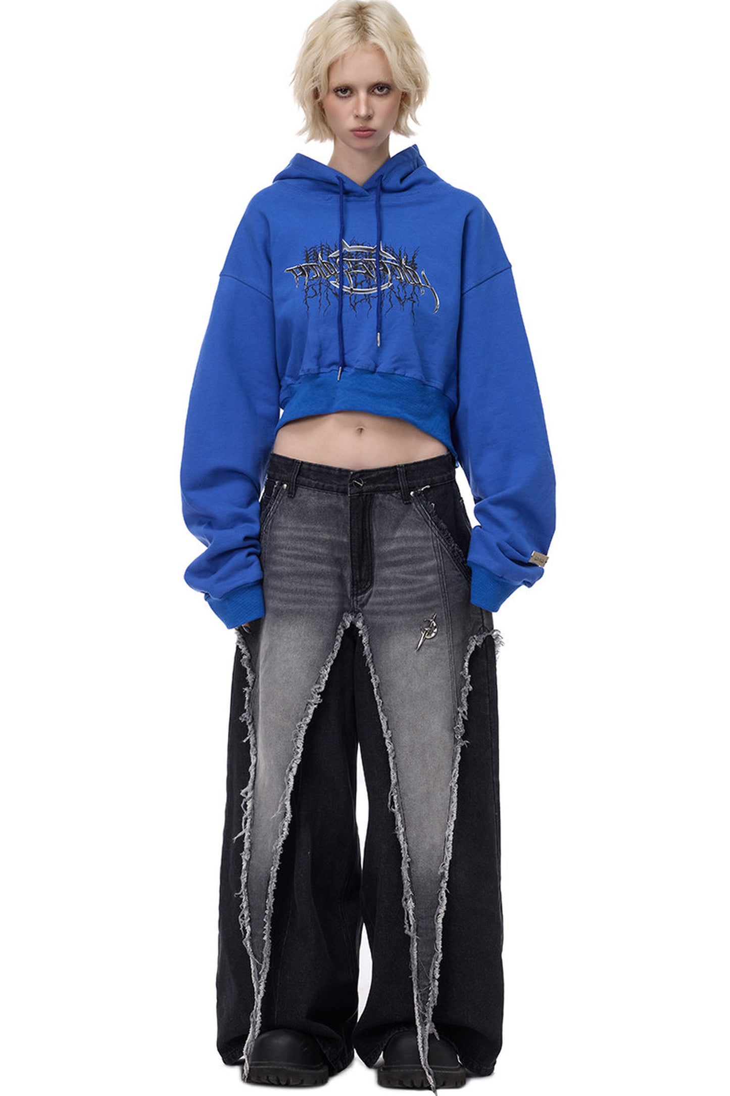Deconstructed Wasteland Denim Pants