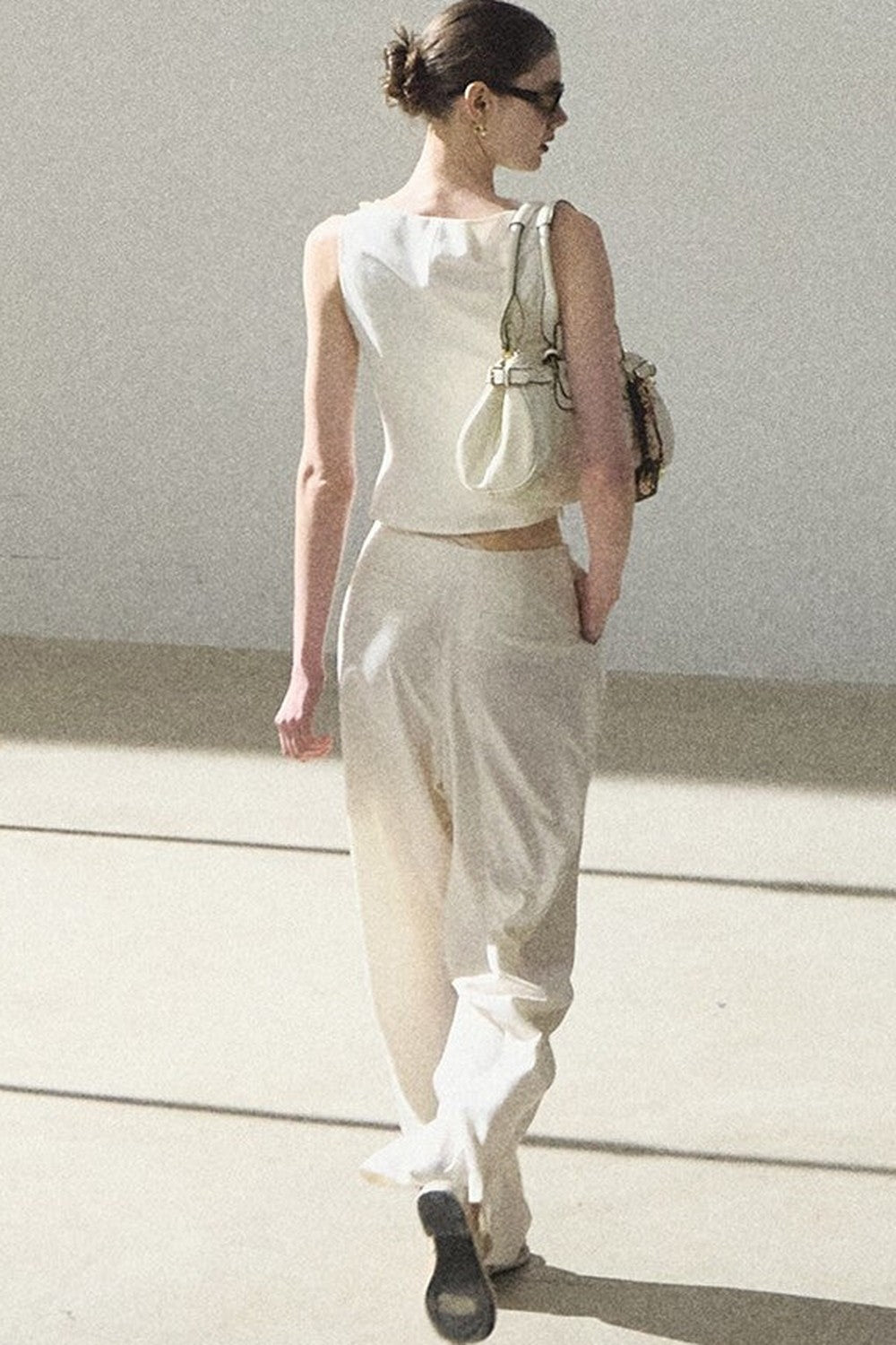 One-Shoulder Lyocell Wool Camisole