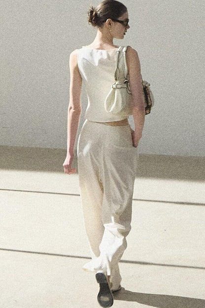 One-Shoulder Lyocell Wool Camisole