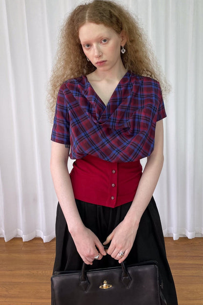 Plaid Short Sleeve Shirt