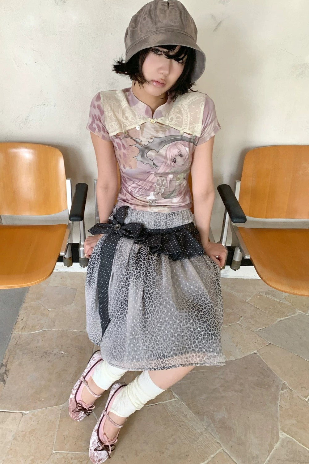 Lace Patchwork Cheongsam Top
