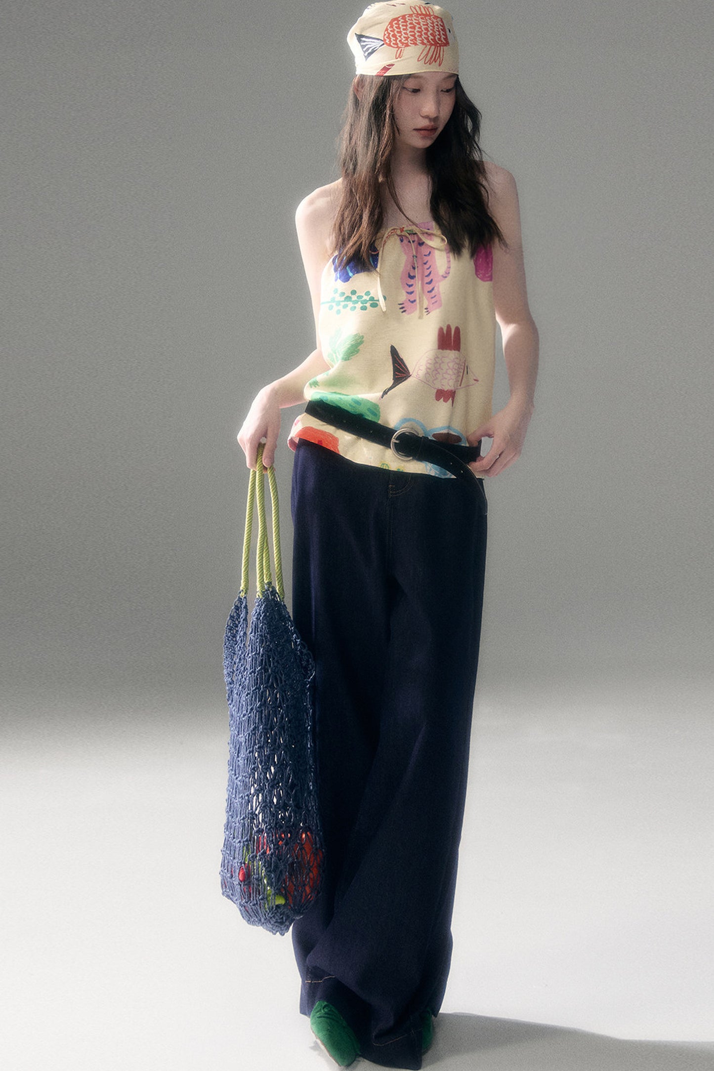 Fruit and Vegetable Print Skirt