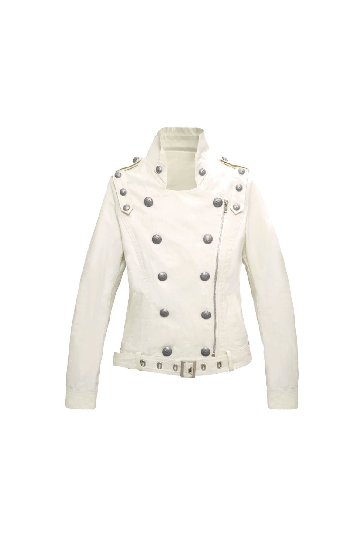Military Style Double-Breasted Jacket