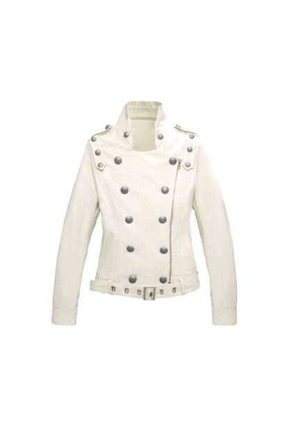 Military Style Double-Breasted Jacket