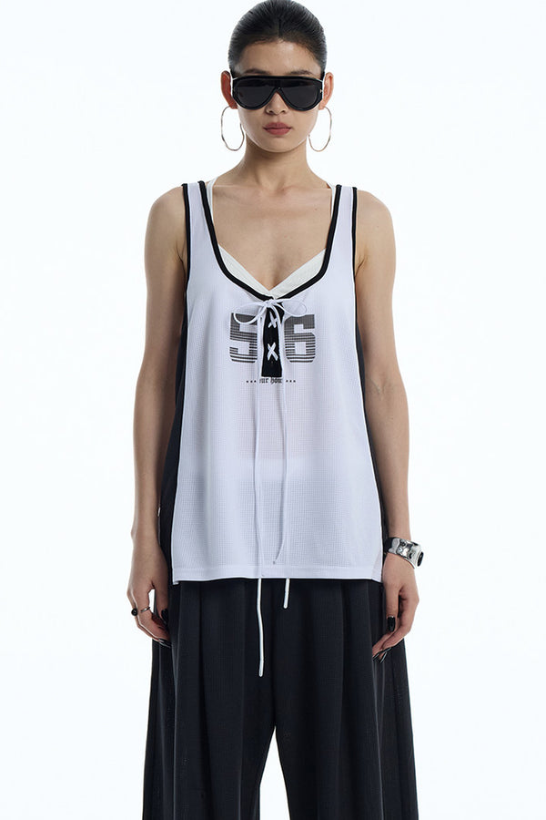 U-Neck Number 56 Jersey Vest