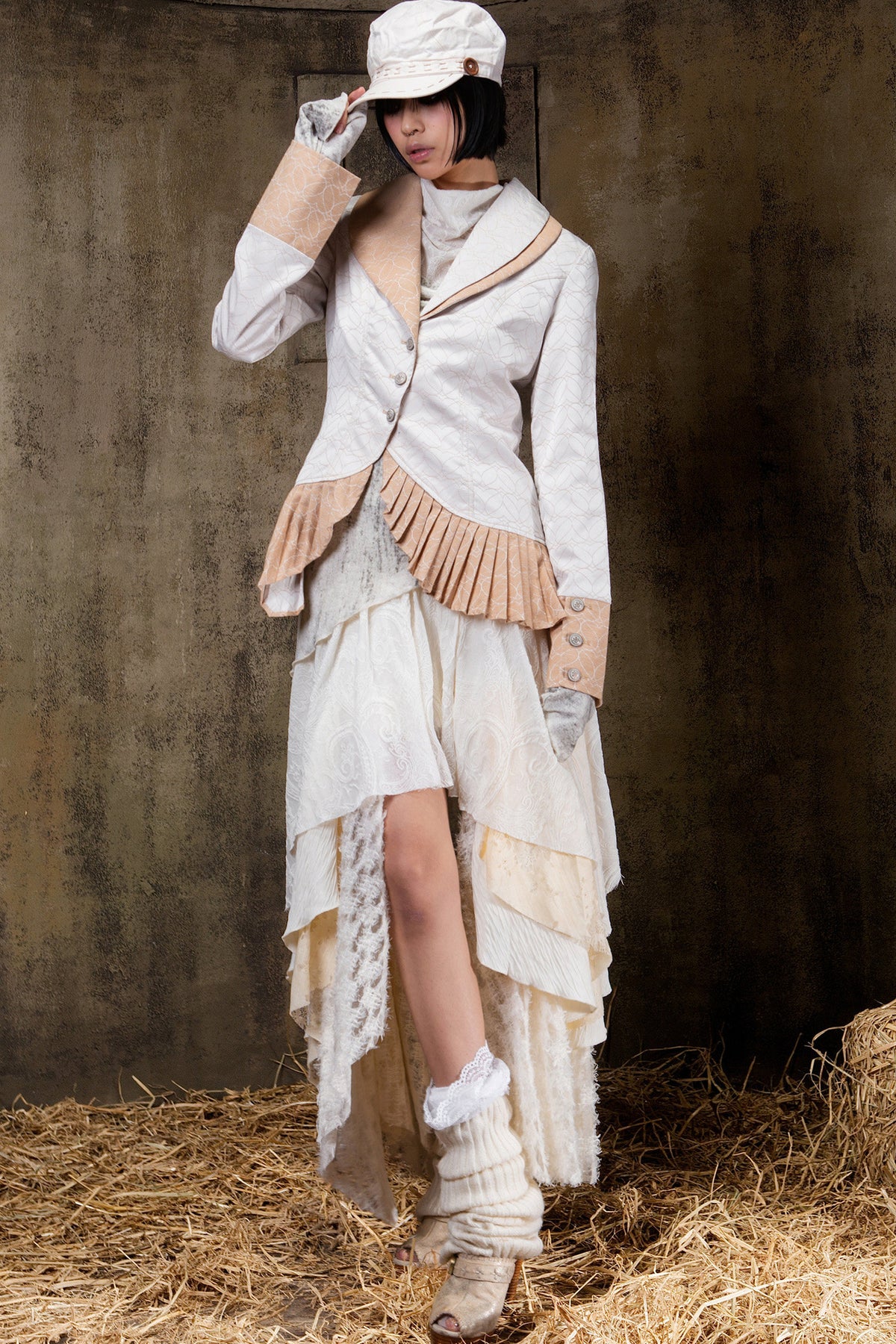 Asymmetrical Lapel Gothic Jacket