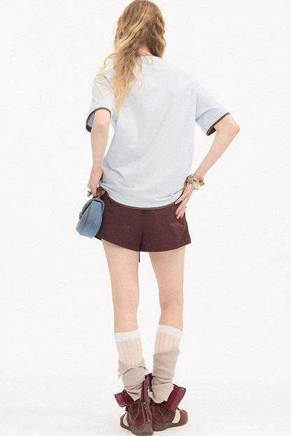 Cuffed Cargo Pants Shorts