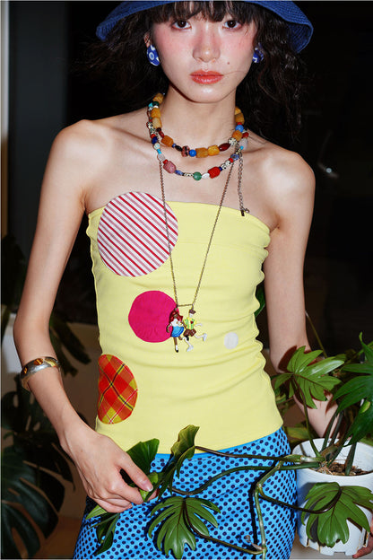 Niche Color-Block Patchwork Vest