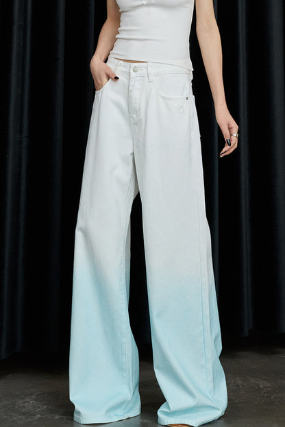 Gradient Wide-Leg Jeans