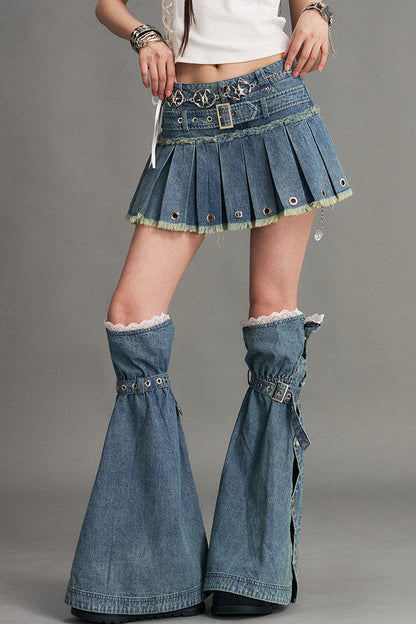 Y2K Denim Leg Warmers