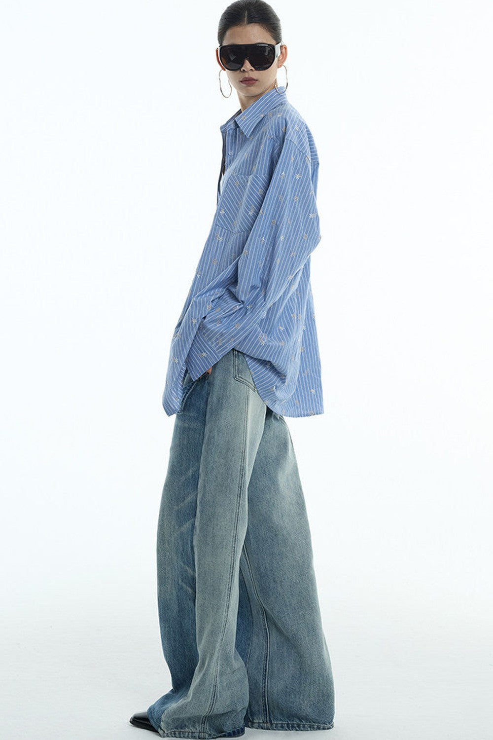 Starburst Cotton-Linen Two-Piece Set-Up