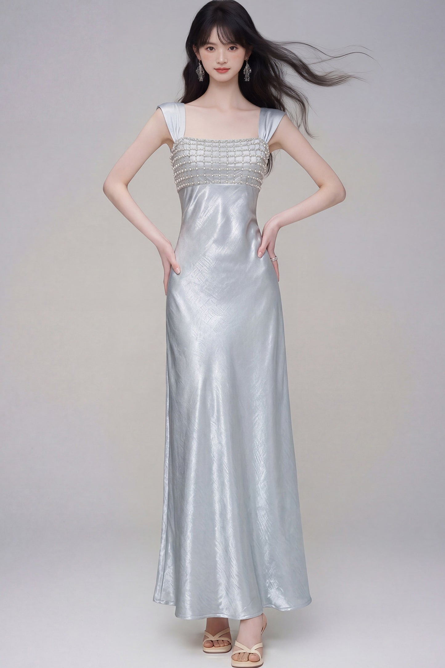 Moonlight Satin Evening Dress