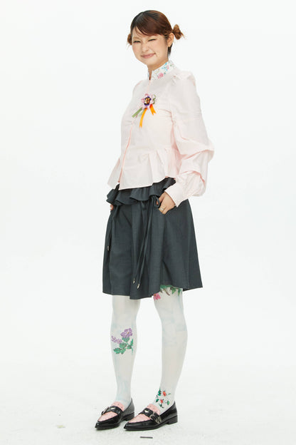 Retro-Strumpfhose mit Print
