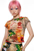 Maglia con stampa leopardata