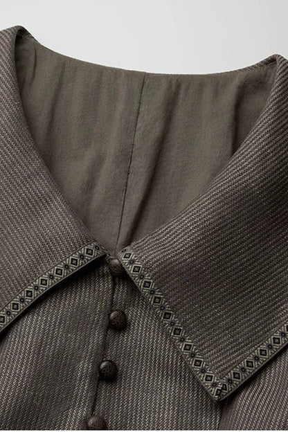 Victorian 3D Tailored Draped Deconstructed Tencel Jacket