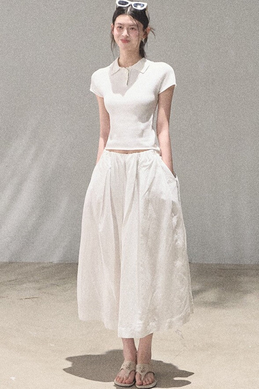 Old Money Linen Polo Top