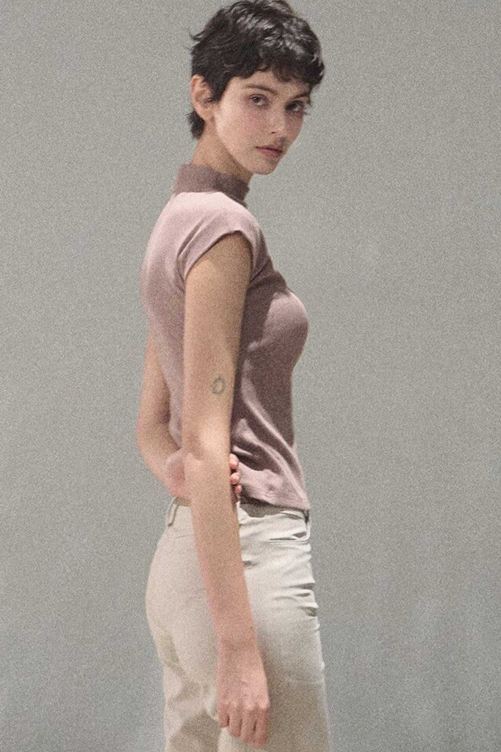 Lyocell Draped Flared Pants