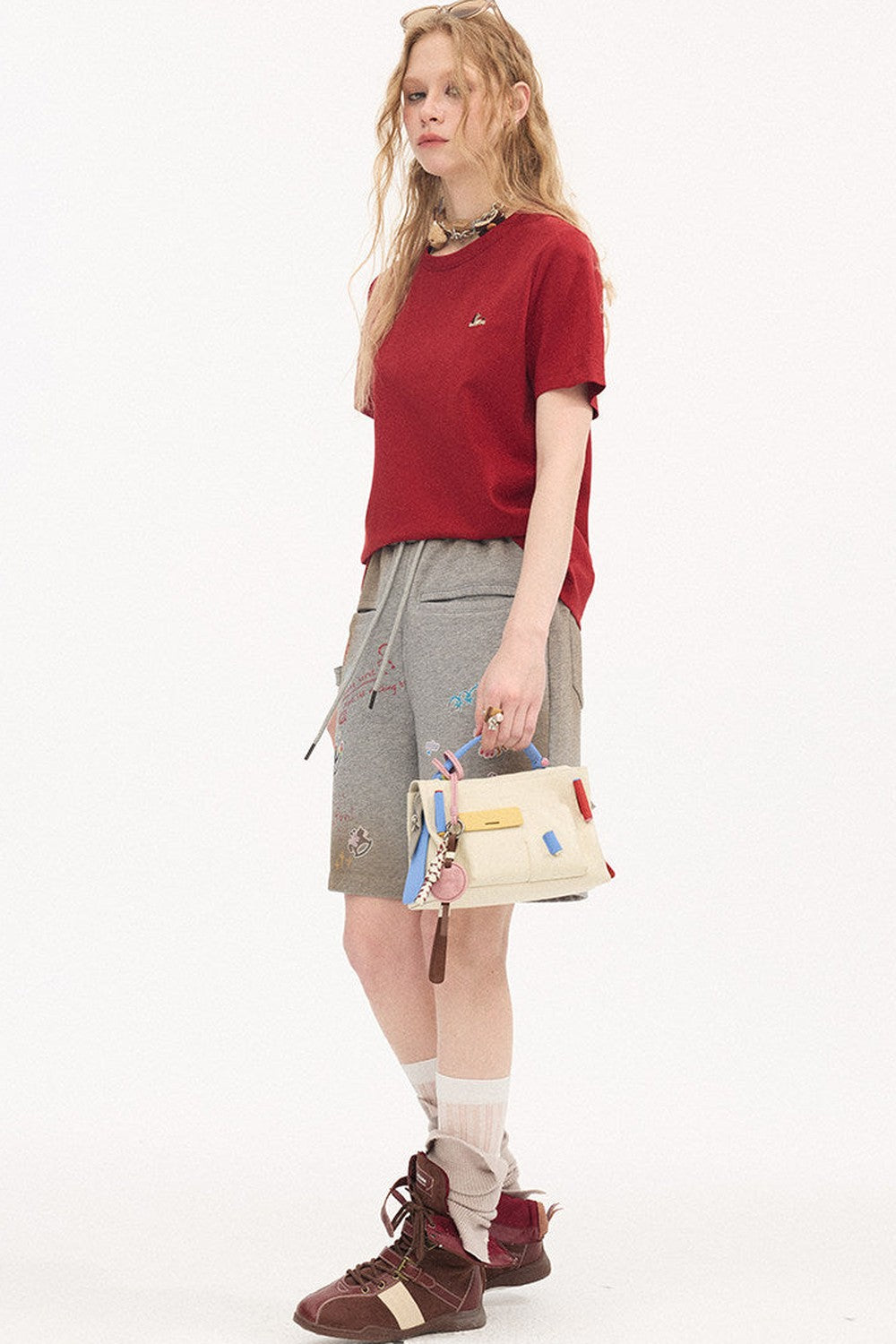 Loose Cotton Round Neck Top