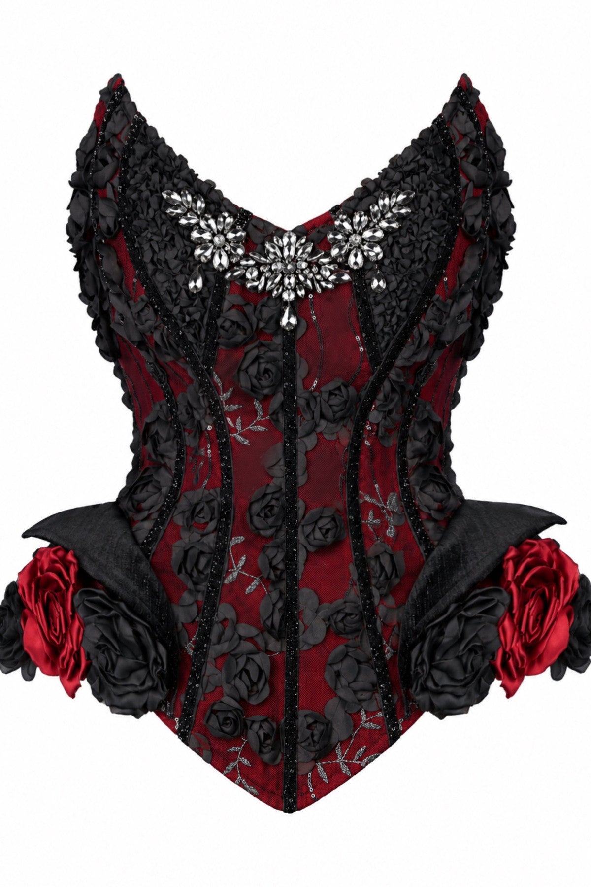 Gothic Velvet Fishbone Corset Set-Up