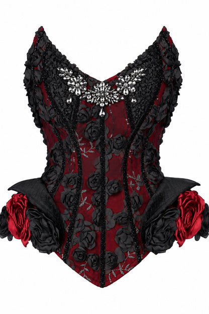 Gothic Velvet Fishbone Corset Set-Up