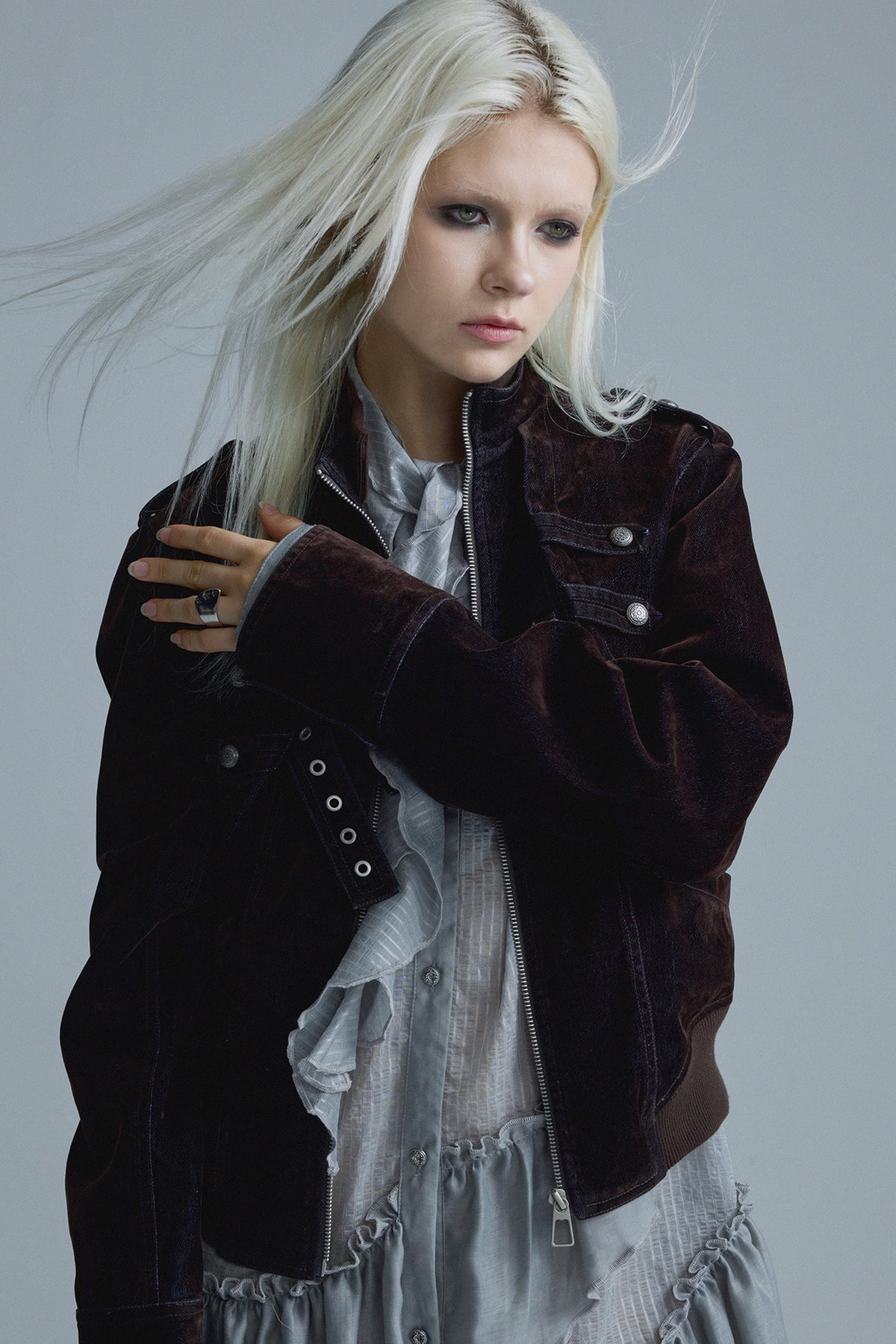 Short Matte Velvet Jacket