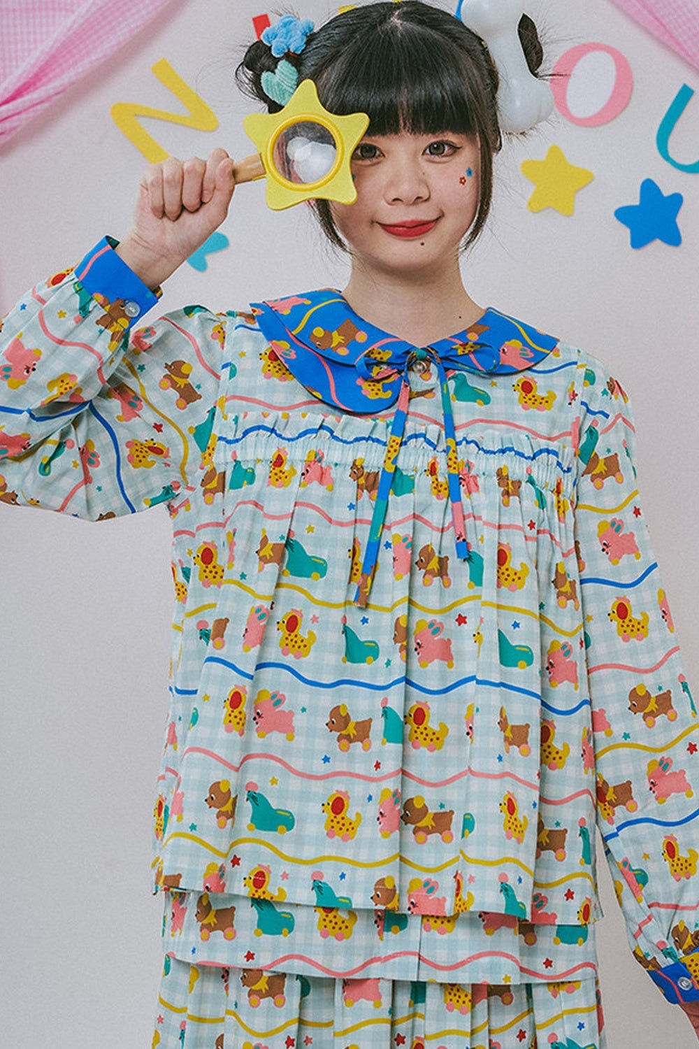 Japanese Style Floral Print Vest
