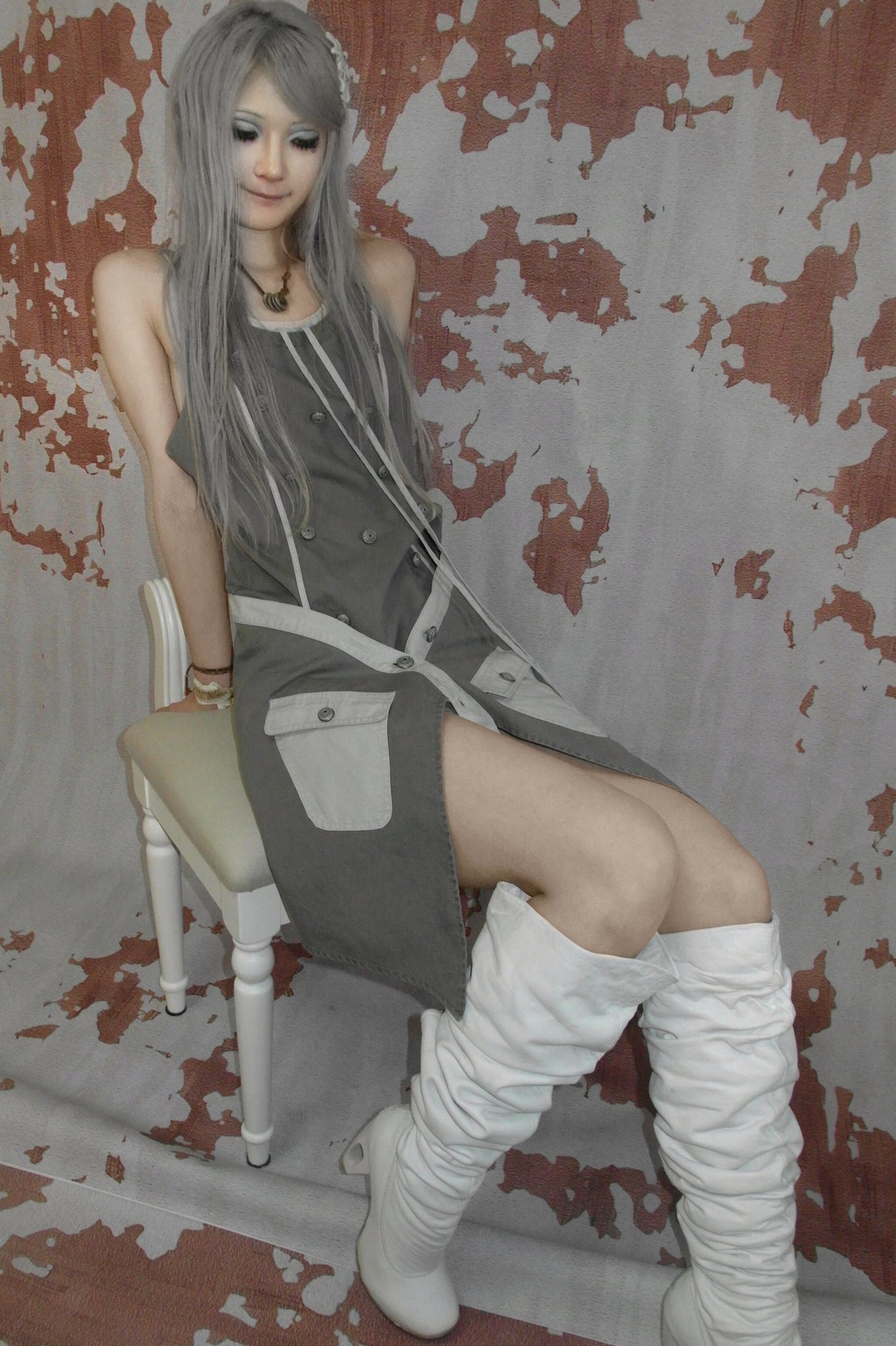 Deconstructed Medieval Slip Dress