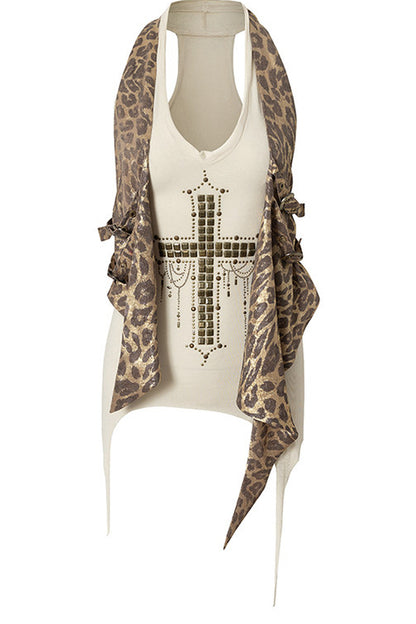 Retro Punk Knitted Halter Top