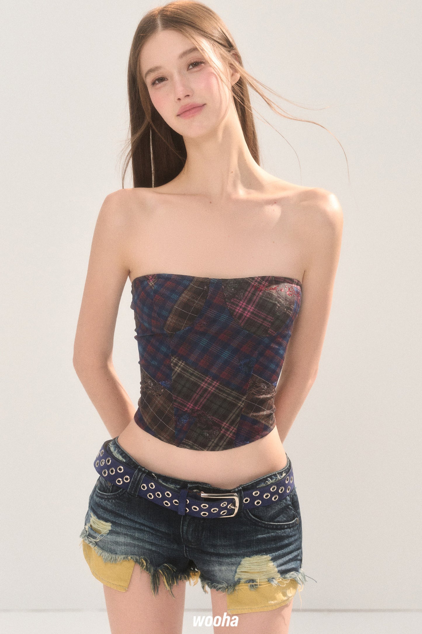 Vintage Print Tube Top