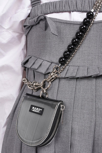 Borsetta con catena argentata Wild Key