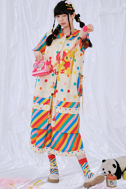 Rainbow Diary Hemdblusenkleid